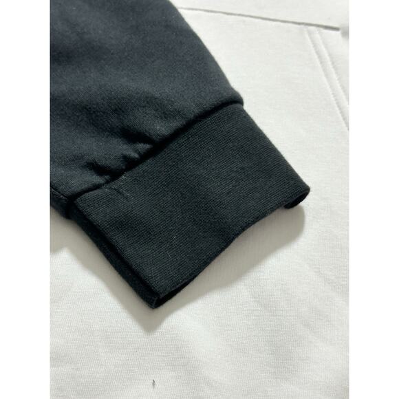 Adidas Big Spellout Colorblock Black & White Pullover Hoodie Sweatshirt 2XL NWT - Picture 7 of 10